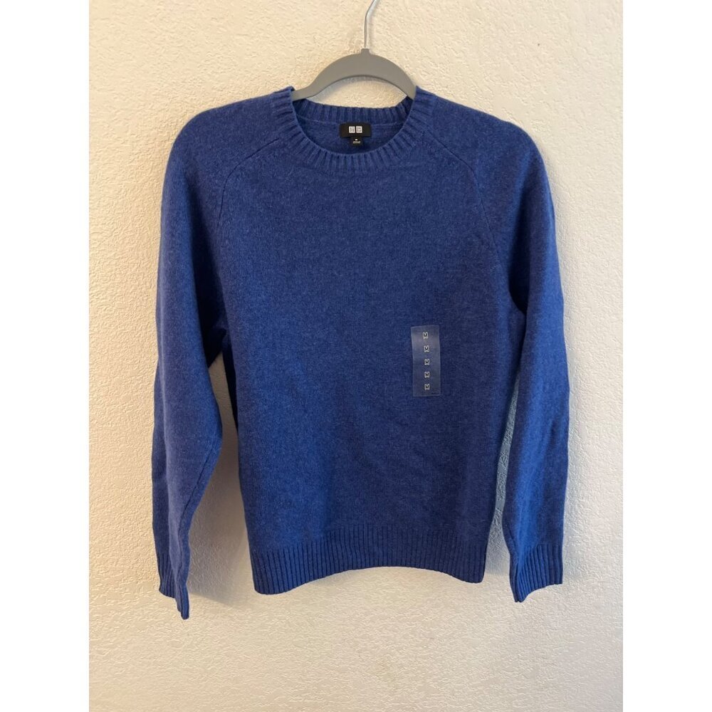 Uniqlo wool blue sweater women size medium